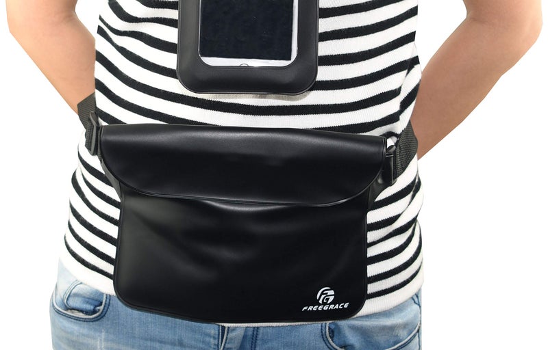 Freegrace Waterproof Waist Pouches - Best Way to Keep Your Phone and Valuables Dry and Safe - Perfect for Boating Swimming Snorkeling Kayaking Beach Pool Water Parks (Black 2 Pack) - Image 4